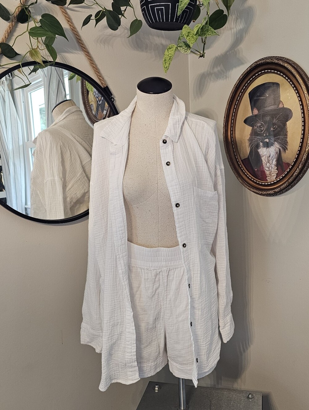 Calia Oversized Linen Set (XL bottom, XXL top)